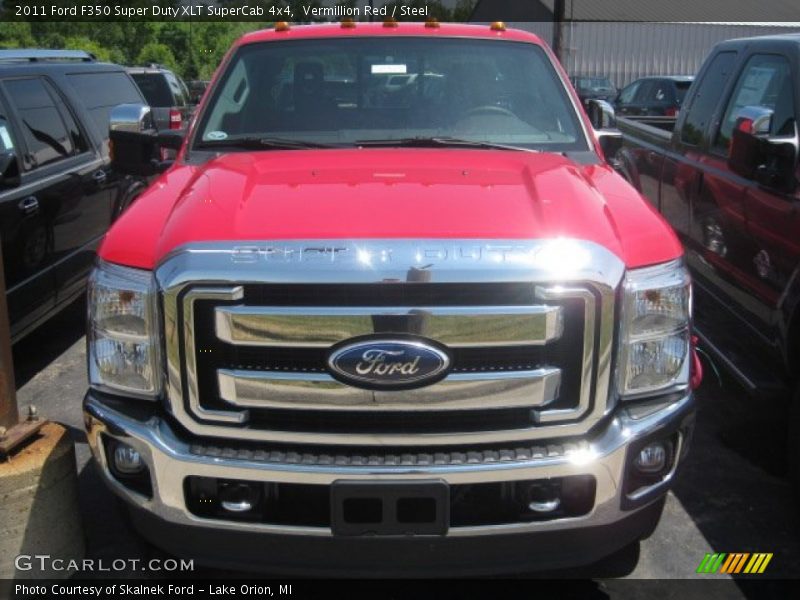 Vermillion Red / Steel 2011 Ford F350 Super Duty XLT SuperCab 4x4