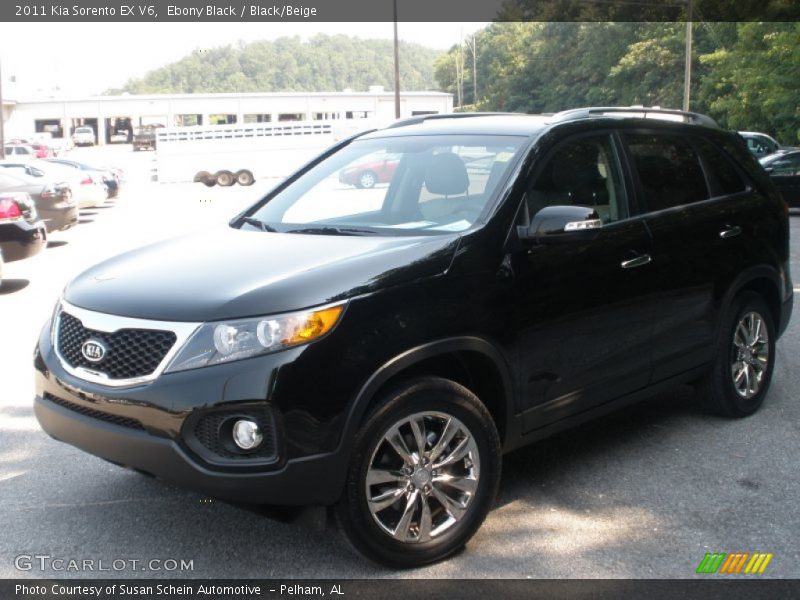 Ebony Black / Black/Beige 2011 Kia Sorento EX V6