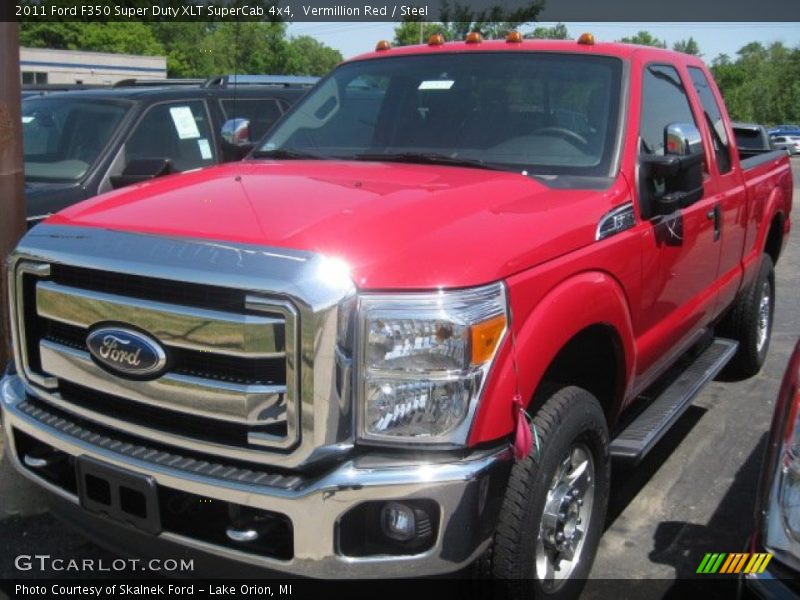 Vermillion Red / Steel 2011 Ford F350 Super Duty XLT SuperCab 4x4