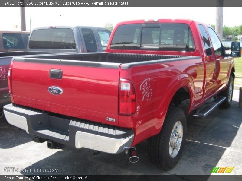 Vermillion Red / Steel 2011 Ford F350 Super Duty XLT SuperCab 4x4
