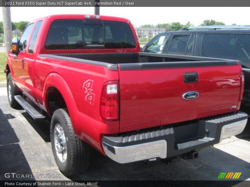 Vermillion Red / Steel 2011 Ford F350 Super Duty XLT SuperCab 4x4
