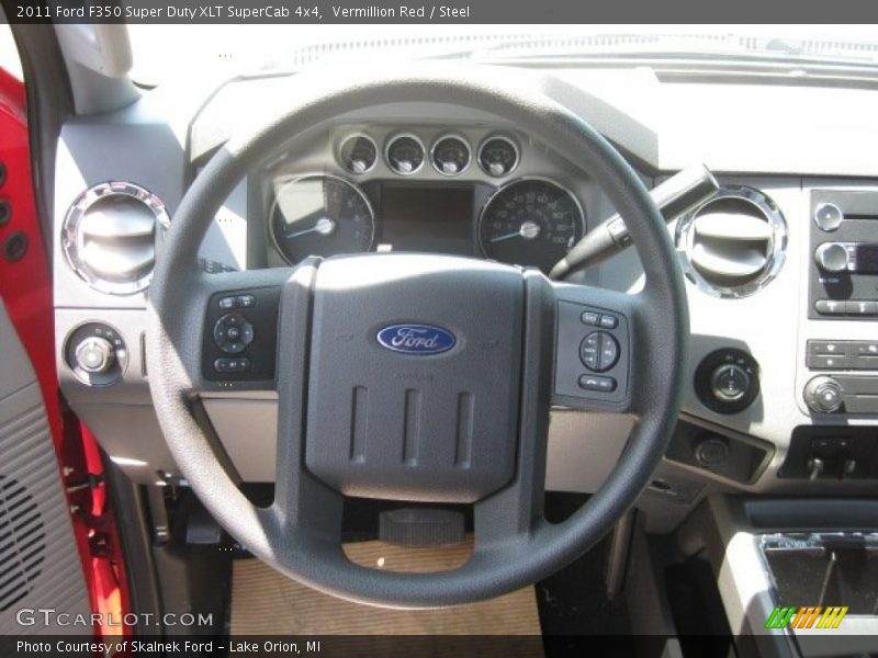 Vermillion Red / Steel 2011 Ford F350 Super Duty XLT SuperCab 4x4
