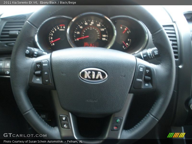 Ebony Black / Black/Beige 2011 Kia Sorento EX V6