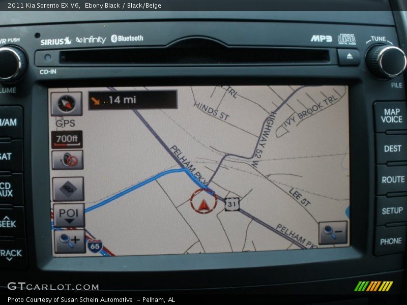 Ebony Black / Black/Beige 2011 Kia Sorento EX V6