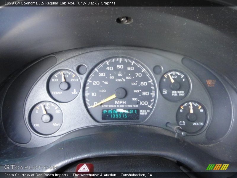  1999 Sonoma SLS Regular Cab 4x4 SLS Regular Cab 4x4 Gauges