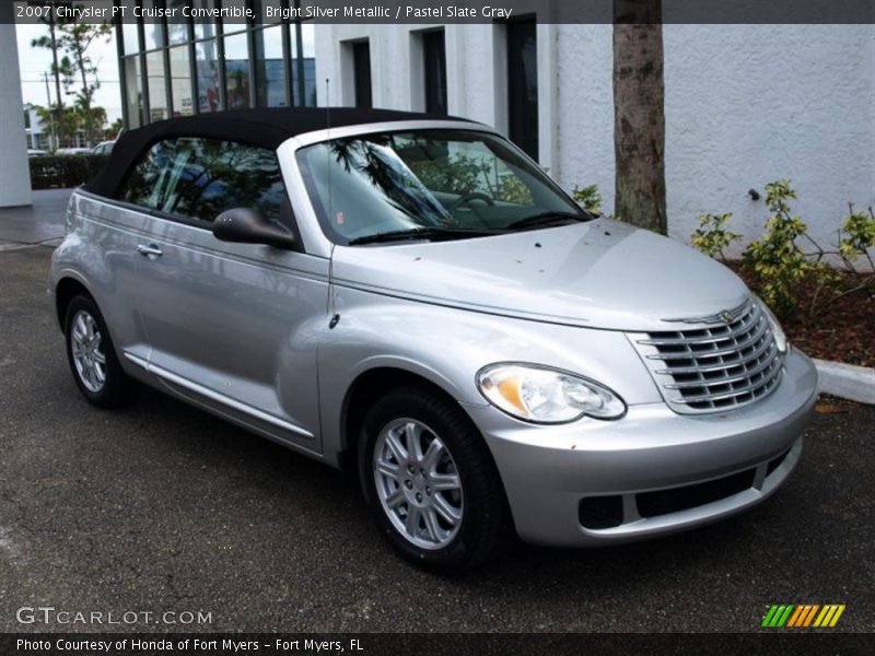Bright Silver Metallic / Pastel Slate Gray 2007 Chrysler PT Cruiser Convertible