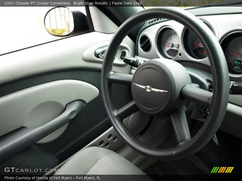 Bright Silver Metallic / Pastel Slate Gray 2007 Chrysler PT Cruiser Convertible