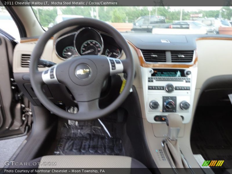 Mocha Steel Metallic / Cocoa/Cashmere 2011 Chevrolet Malibu LT