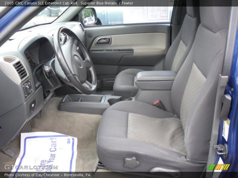 Superior Blue Metallic / Pewter 2005 GMC Canyon SLE Extended Cab 4x4