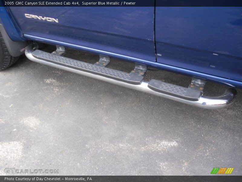 Superior Blue Metallic / Pewter 2005 GMC Canyon SLE Extended Cab 4x4