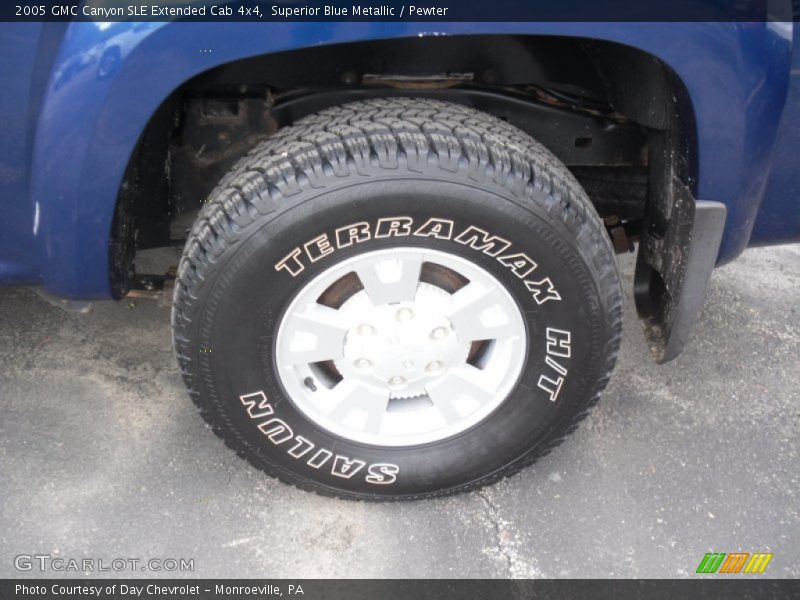 Superior Blue Metallic / Pewter 2005 GMC Canyon SLE Extended Cab 4x4