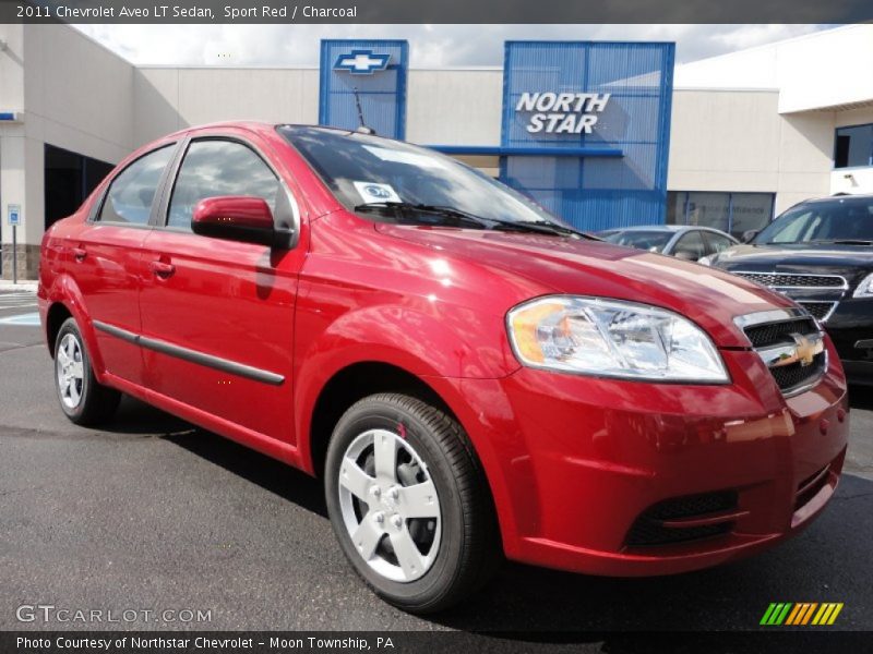 Sport Red / Charcoal 2011 Chevrolet Aveo LT Sedan