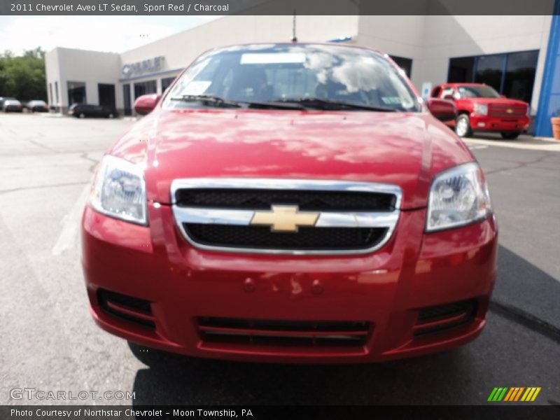Sport Red / Charcoal 2011 Chevrolet Aveo LT Sedan