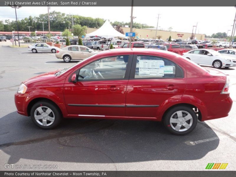 Sport Red / Charcoal 2011 Chevrolet Aveo LT Sedan