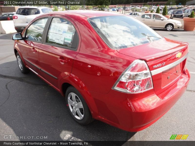 Sport Red / Charcoal 2011 Chevrolet Aveo LT Sedan