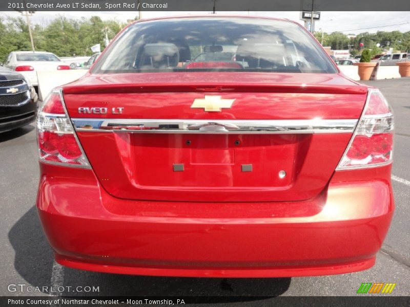Sport Red / Charcoal 2011 Chevrolet Aveo LT Sedan