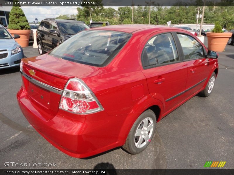 Sport Red / Charcoal 2011 Chevrolet Aveo LT Sedan