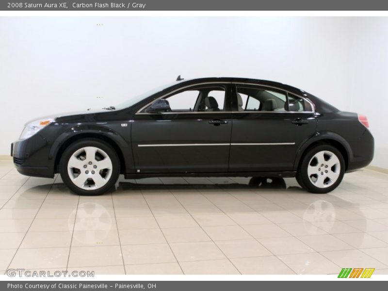 Carbon Flash Black / Gray 2008 Saturn Aura XE