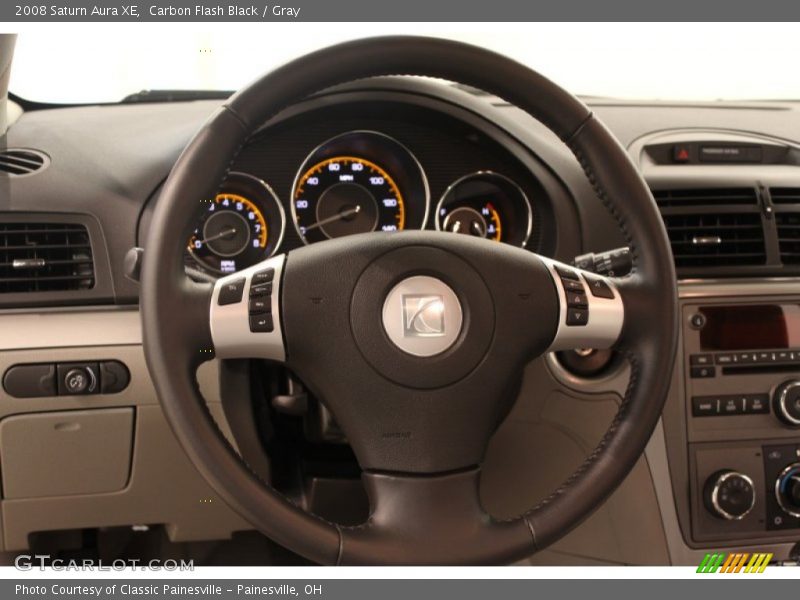 Carbon Flash Black / Gray 2008 Saturn Aura XE
