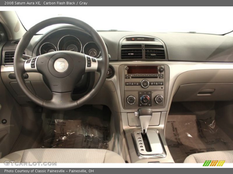 Carbon Flash Black / Gray 2008 Saturn Aura XE