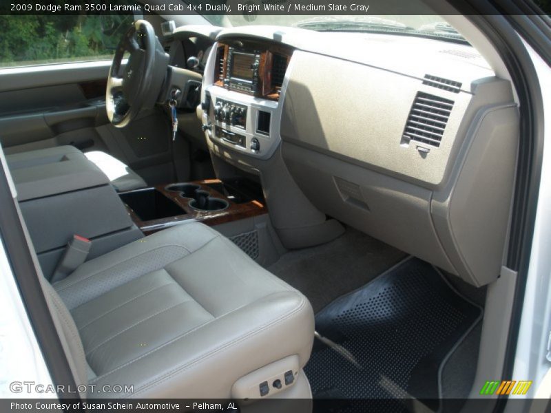  2009 Ram 3500 Laramie Quad Cab 4x4 Dually Medium Slate Gray Interior