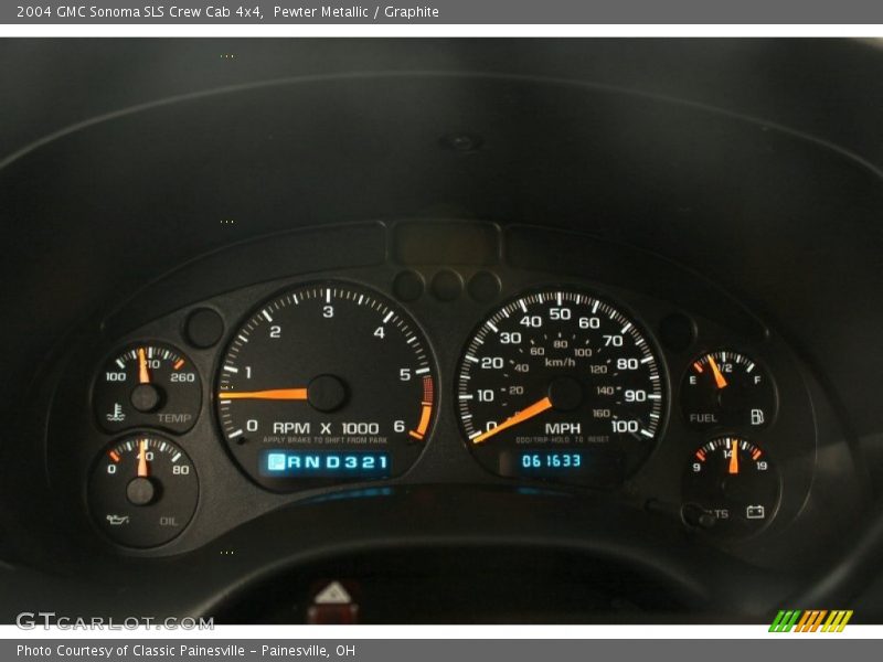  2004 Sonoma SLS Crew Cab 4x4 SLS Crew Cab 4x4 Gauges