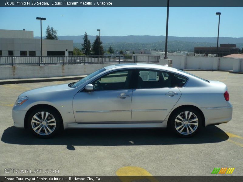 Liquid Platinum Metallic / Graphite 2008 Infiniti M 35 Sedan
