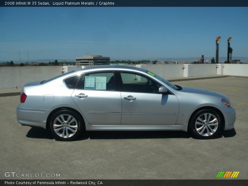 Liquid Platinum Metallic / Graphite 2008 Infiniti M 35 Sedan