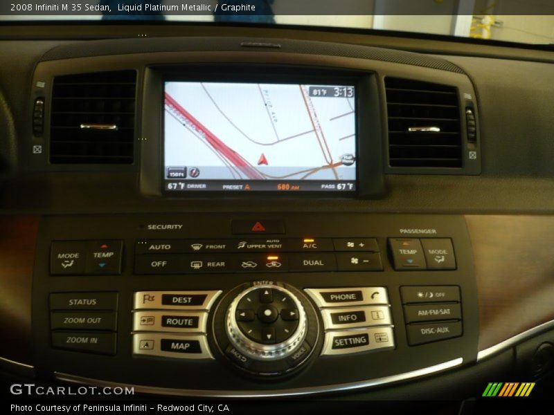 Liquid Platinum Metallic / Graphite 2008 Infiniti M 35 Sedan