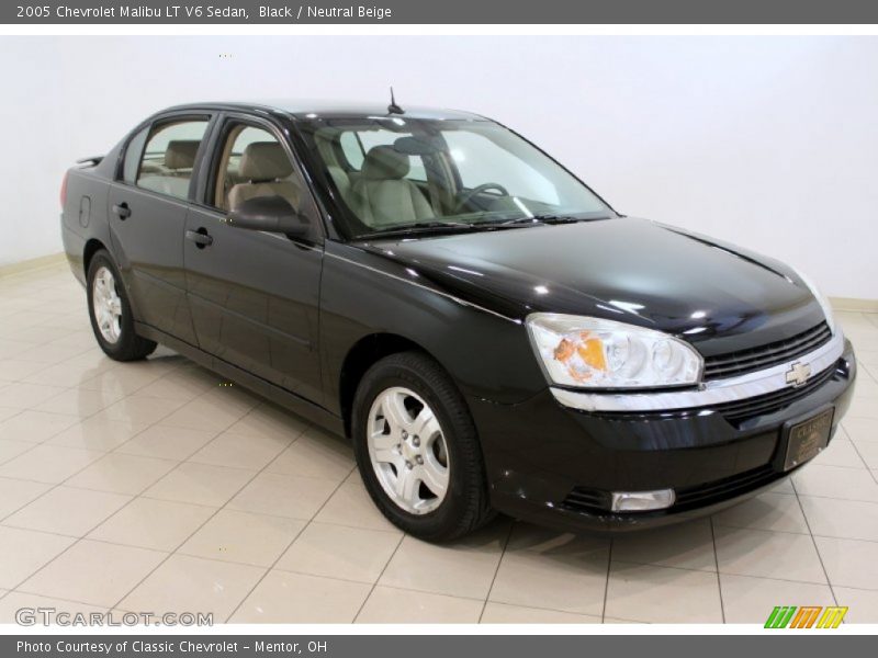 Black / Neutral Beige 2005 Chevrolet Malibu LT V6 Sedan