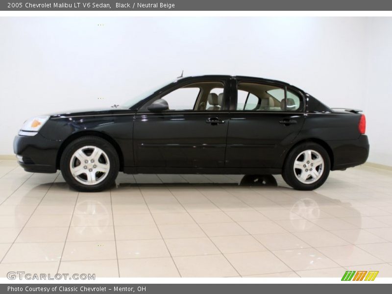 Black / Neutral Beige 2005 Chevrolet Malibu LT V6 Sedan