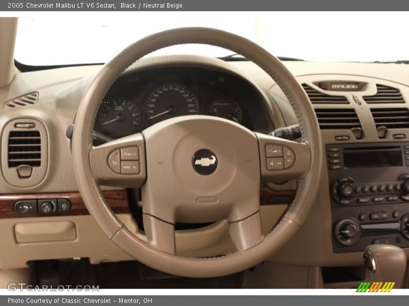 Black / Neutral Beige 2005 Chevrolet Malibu LT V6 Sedan