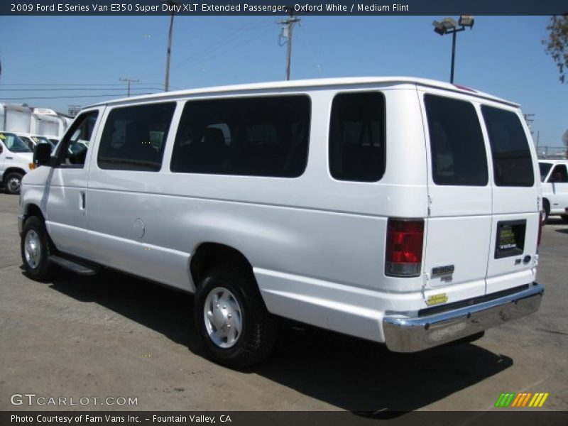 Oxford White / Medium Flint 2009 Ford E Series Van E350 Super Duty XLT Extended Passenger