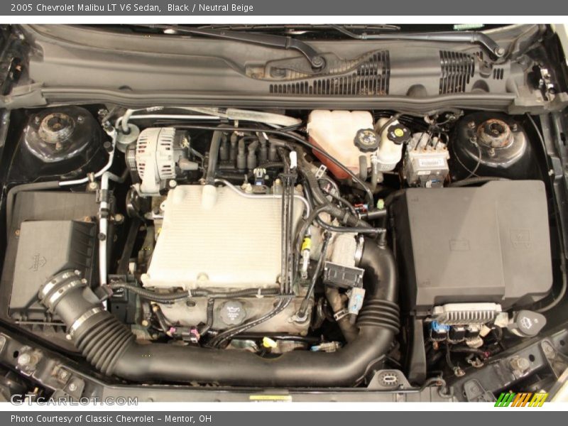 Black / Neutral Beige 2005 Chevrolet Malibu LT V6 Sedan