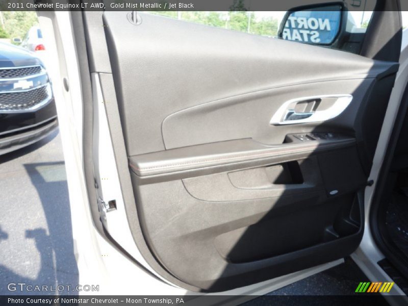 Gold Mist Metallic / Jet Black 2011 Chevrolet Equinox LT AWD