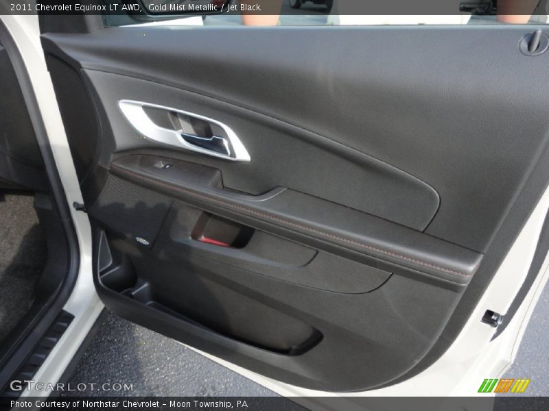 Gold Mist Metallic / Jet Black 2011 Chevrolet Equinox LT AWD