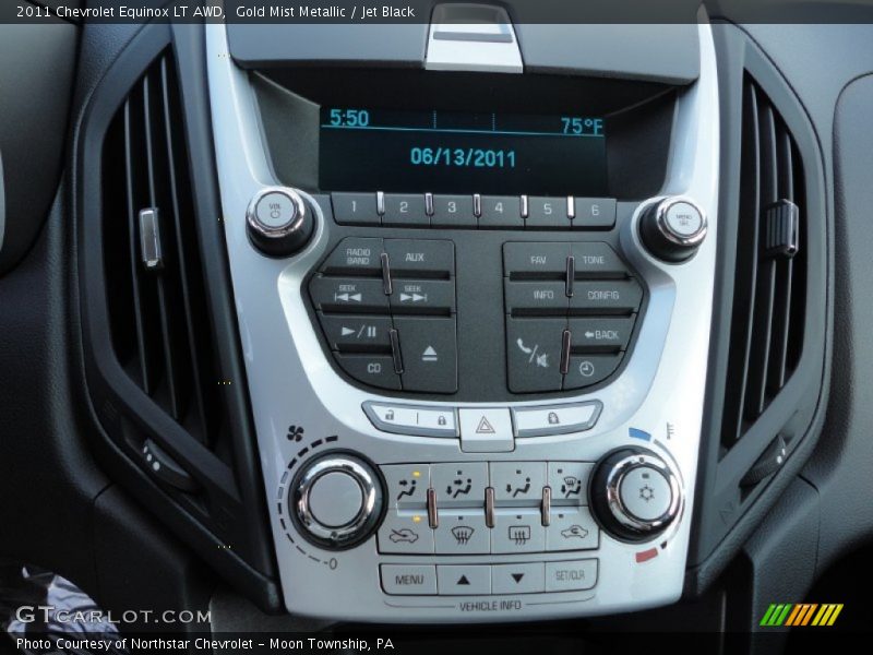 Gold Mist Metallic / Jet Black 2011 Chevrolet Equinox LT AWD
