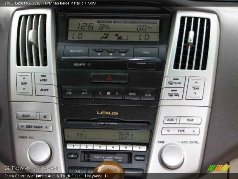 Controls of 2005 RX 330