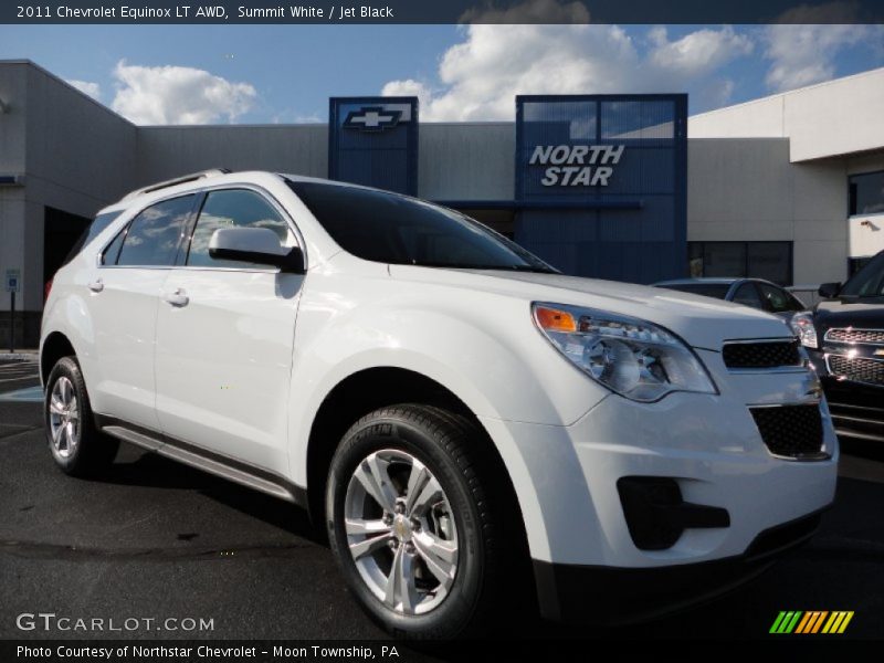 Summit White / Jet Black 2011 Chevrolet Equinox LT AWD