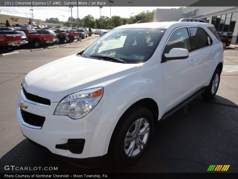 Summit White / Jet Black 2011 Chevrolet Equinox LT AWD