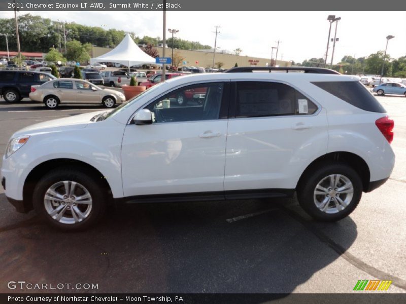 Summit White / Jet Black 2011 Chevrolet Equinox LT AWD