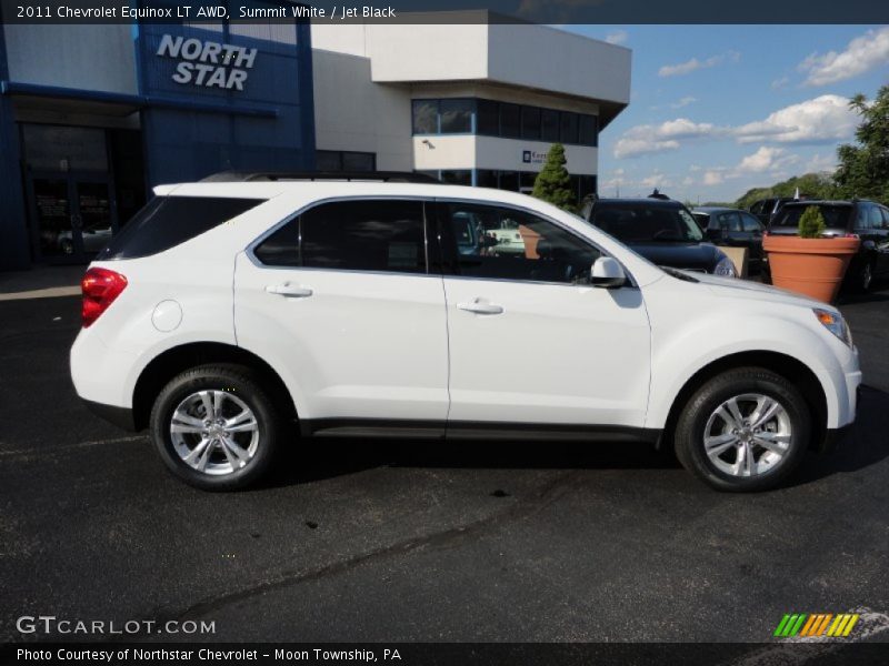 Summit White / Jet Black 2011 Chevrolet Equinox LT AWD