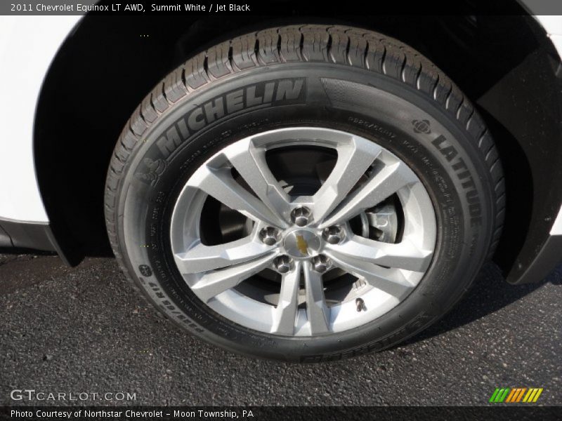 Summit White / Jet Black 2011 Chevrolet Equinox LT AWD