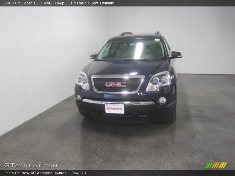 Deep Blue Metallic / Light Titanium 2008 GMC Acadia SLT AWD