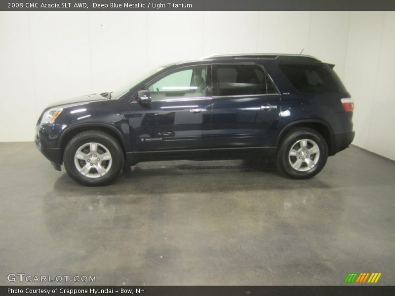 Deep Blue Metallic / Light Titanium 2008 GMC Acadia SLT AWD