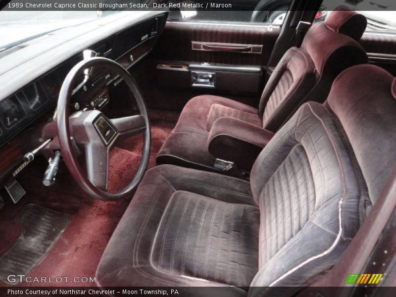 Front Seat of 1989 Caprice Classic Brougham Sedan