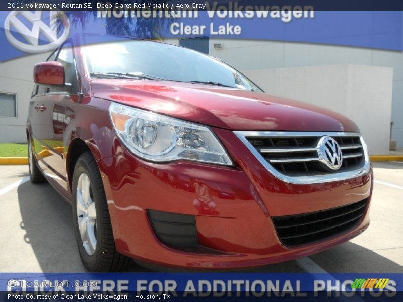 Deep Claret Red Metallic / Aero Gray 2011 Volkswagen Routan SE