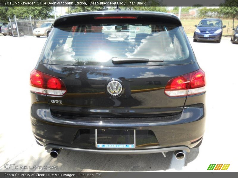 Deep Black Metallic / Titan Black 2011 Volkswagen GTI 4 Door Autobahn Edition