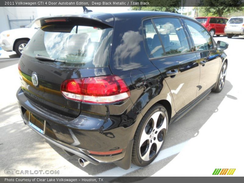 Deep Black Metallic / Titan Black 2011 Volkswagen GTI 4 Door Autobahn Edition