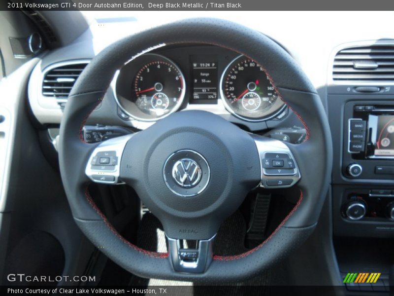  2011 GTI 4 Door Autobahn Edition Steering Wheel